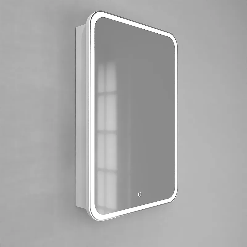 Зеркальный шкаф Jorno Modul 60 Mol.03.60/P/W/JR с подсветкой Белый от магазина gidro-z