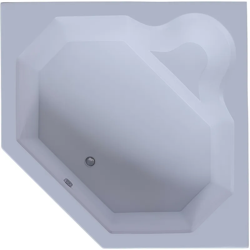 Акриловая ванна Aquatek Лира 148x148 LIR150-0000011 без гидромассажа без панелей с каркасом (вклеенный) со слив-переливом от магазина gidro-z