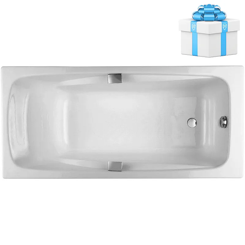 Чугунная ванна Jacob Delafon Repos 180x85 E2903-00 с антискользящим покрытием от магазина gidro-z