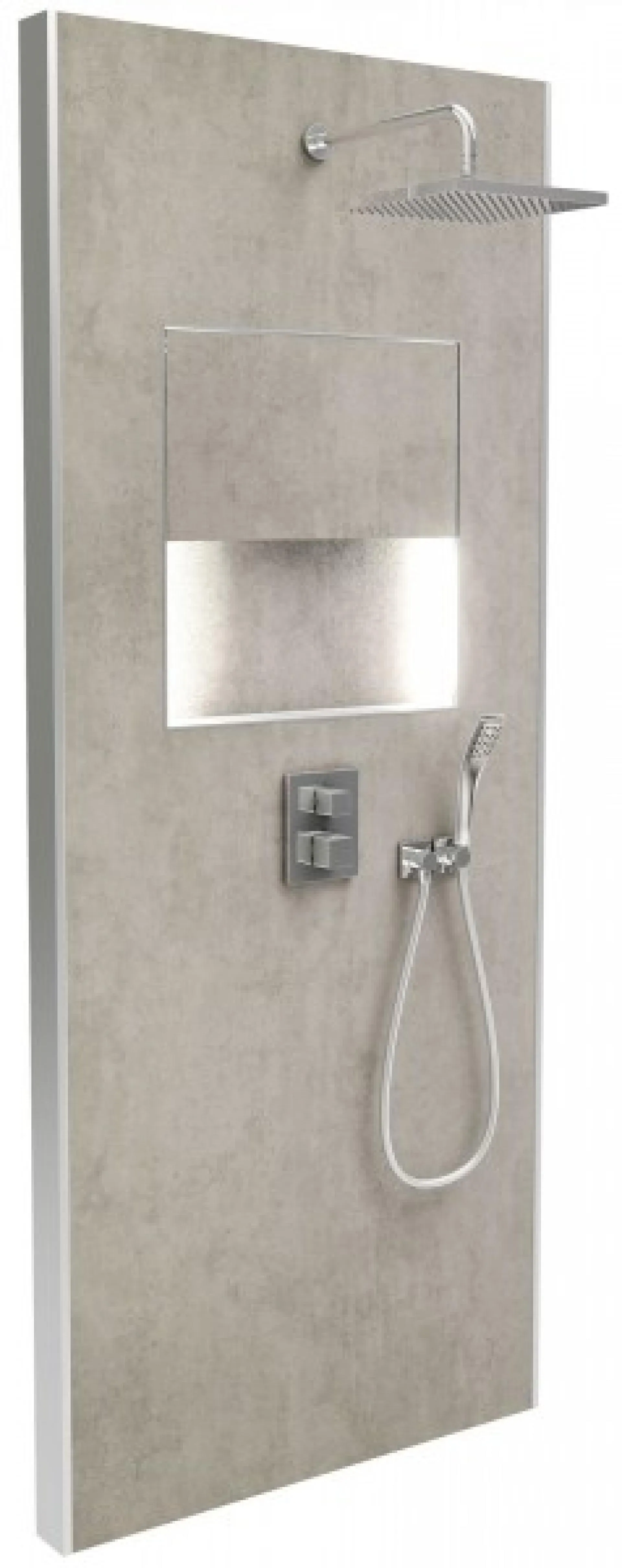 Душевая панель Jacob Delafon Ecrin E803021-D36 Верхний душ, ручной душ, термостат, металлический серый от магазина gidro-z