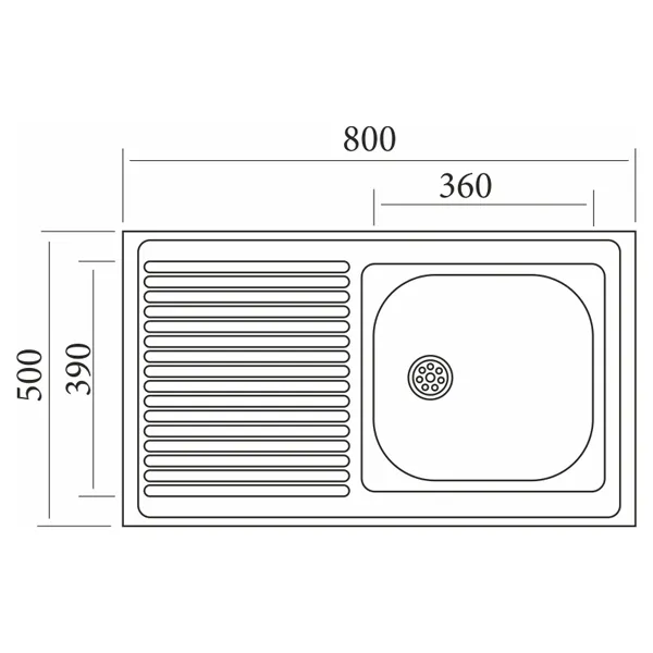 Мойка для кухни 50 80