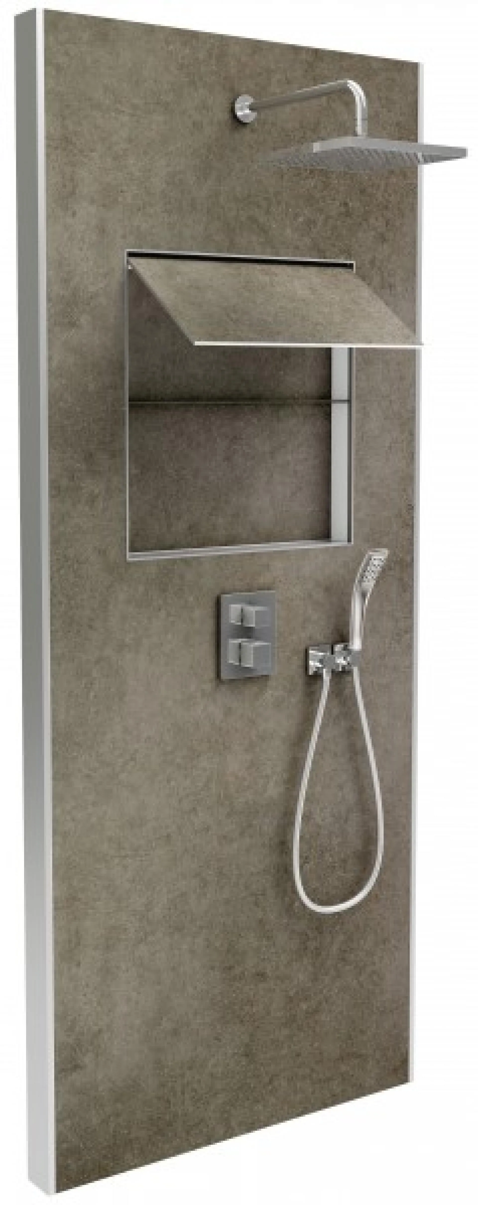 Душевая панель Jacob Delafon Ecrin E803021-D36 Верхний душ, ручной душ, термостат, металлический серый от магазина gidro-z