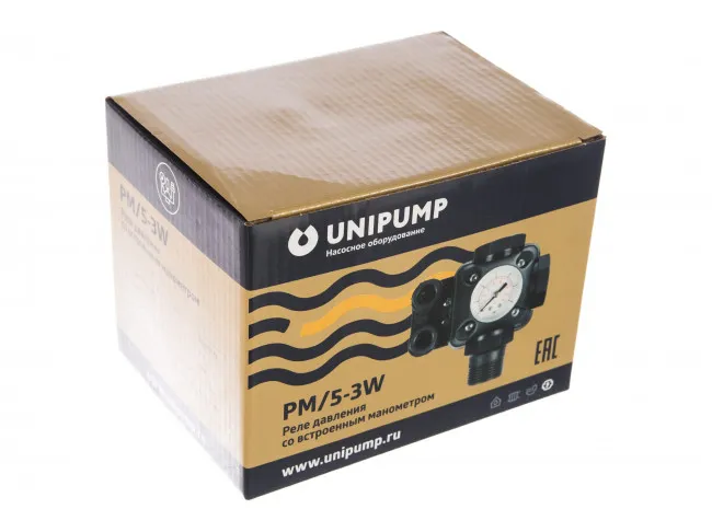 Реле давления с манометром
 UNIPUMP РМ/5-3W от магазина gidro-z