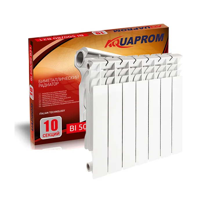 Радиатор биметаллический AQUAPROM  500*80  8 сек. от магазина gidro-z